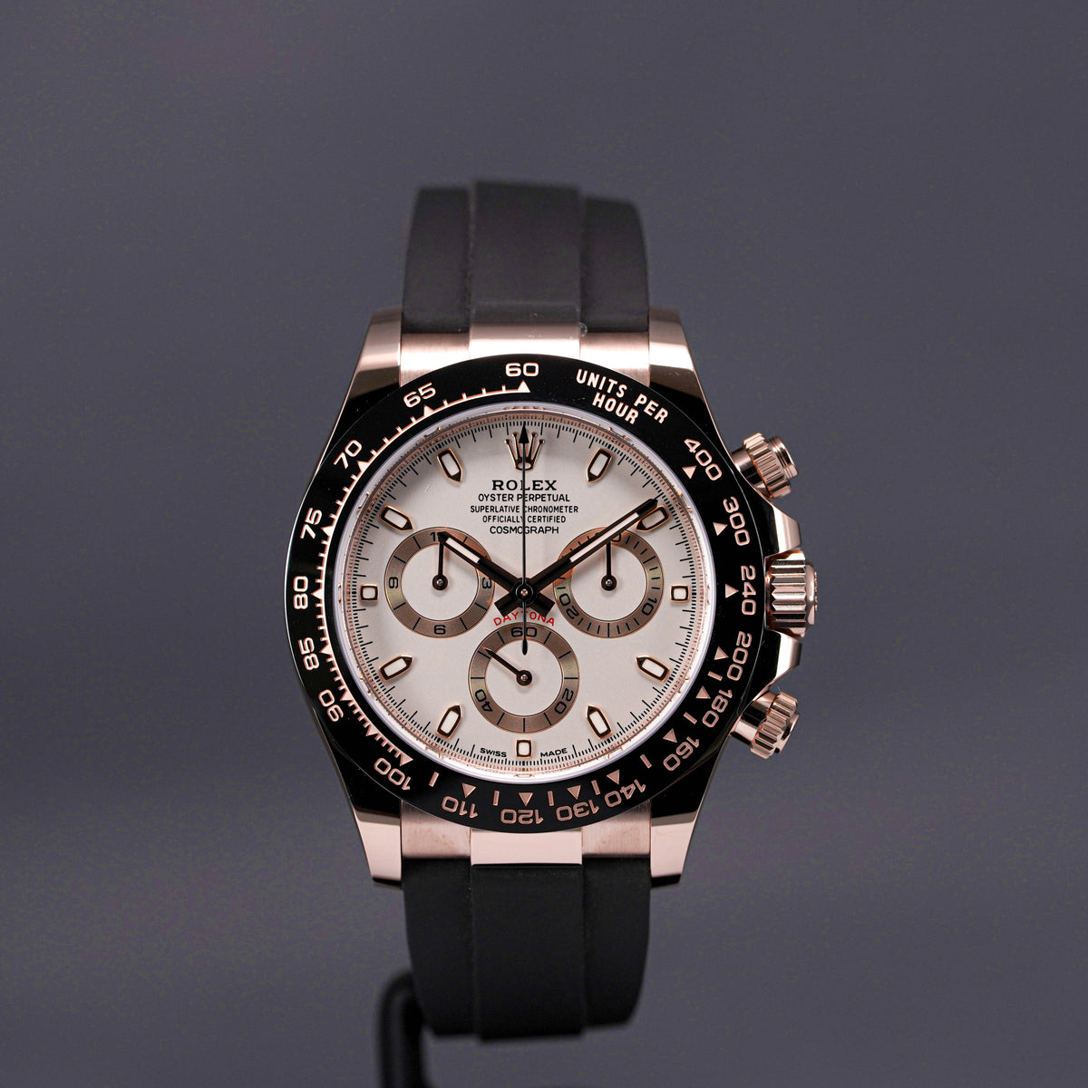 DAYTONA OYSTERFLEX ROSEGOLD IVORY DIAL