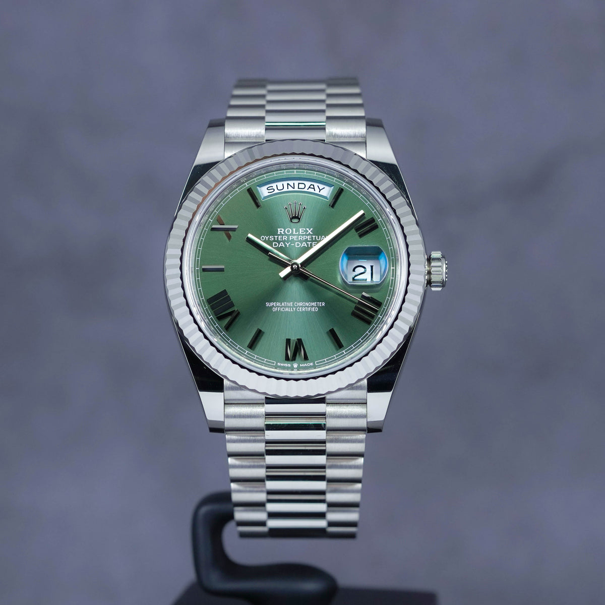 DAYDATE 40MM WHITEGOLD OLIVE GREEN DIAL (2022)