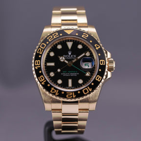 GMT MASTER-II YELLOWGOLD BLACK DIAL (2016)