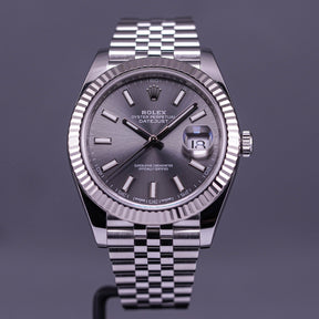 DATEJUST FLUTED JUBILEE RHODIUM DIAL (2019)