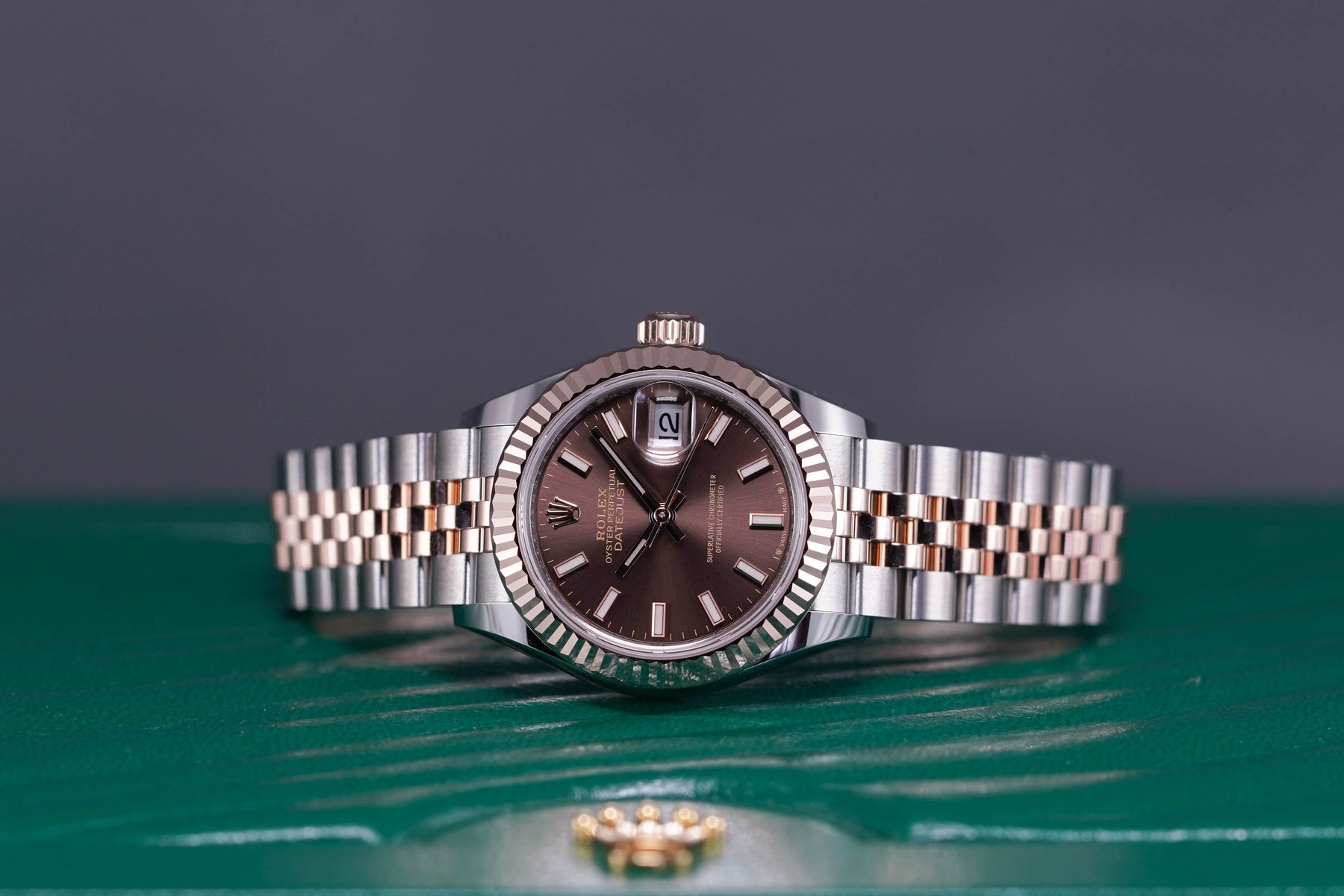 DATEJUST 28MM TWOTONE ROSEGOLD CHOCO DIAL (2022)