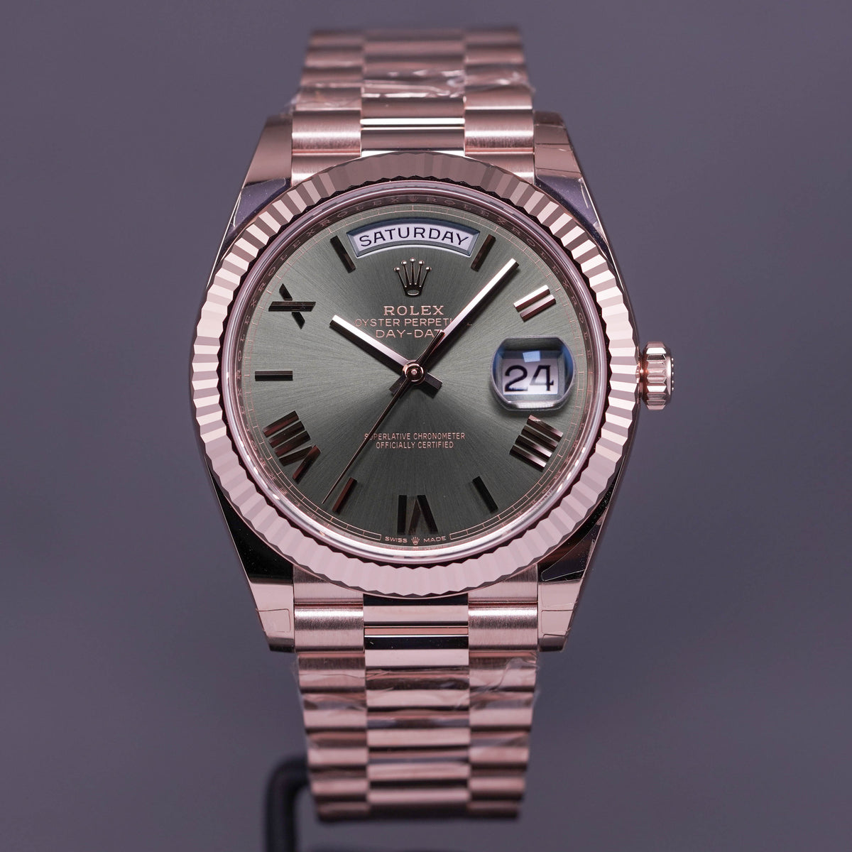 DAYDATE 40MM ROSEGOLD OLIVE GREEN DIAL (2022)