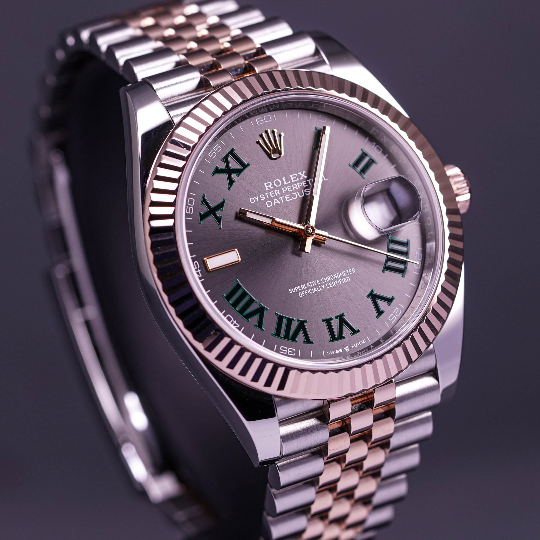 DATEJUST 41MM TWOTONE ROSEGOLD WIMBLEDON (2019)