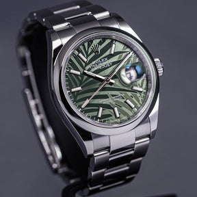 DATEJUST 36 DOMED OYSTER GREEN PALM DIAL (2022)