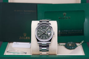 DATEJUST 36 DOMED OYSTER GREEN PALM DIAL (2022)