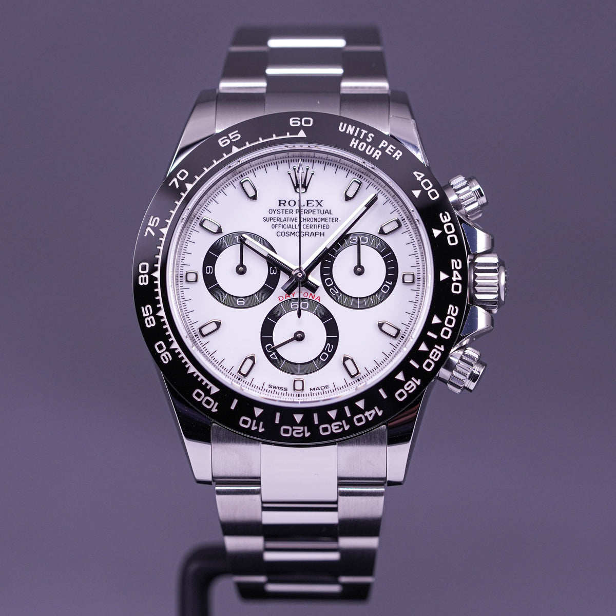 DAYTONA STEEL CERAMIC BEZEL WHITE PANDA DIAL (2022)