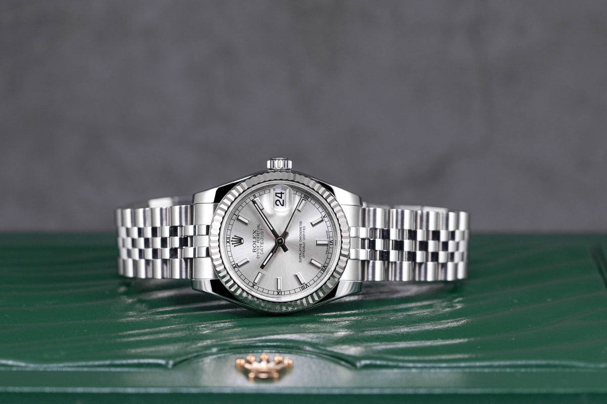 DATEJUST 31MM FLUTED JUBILEE SILVER DIAL (2013)