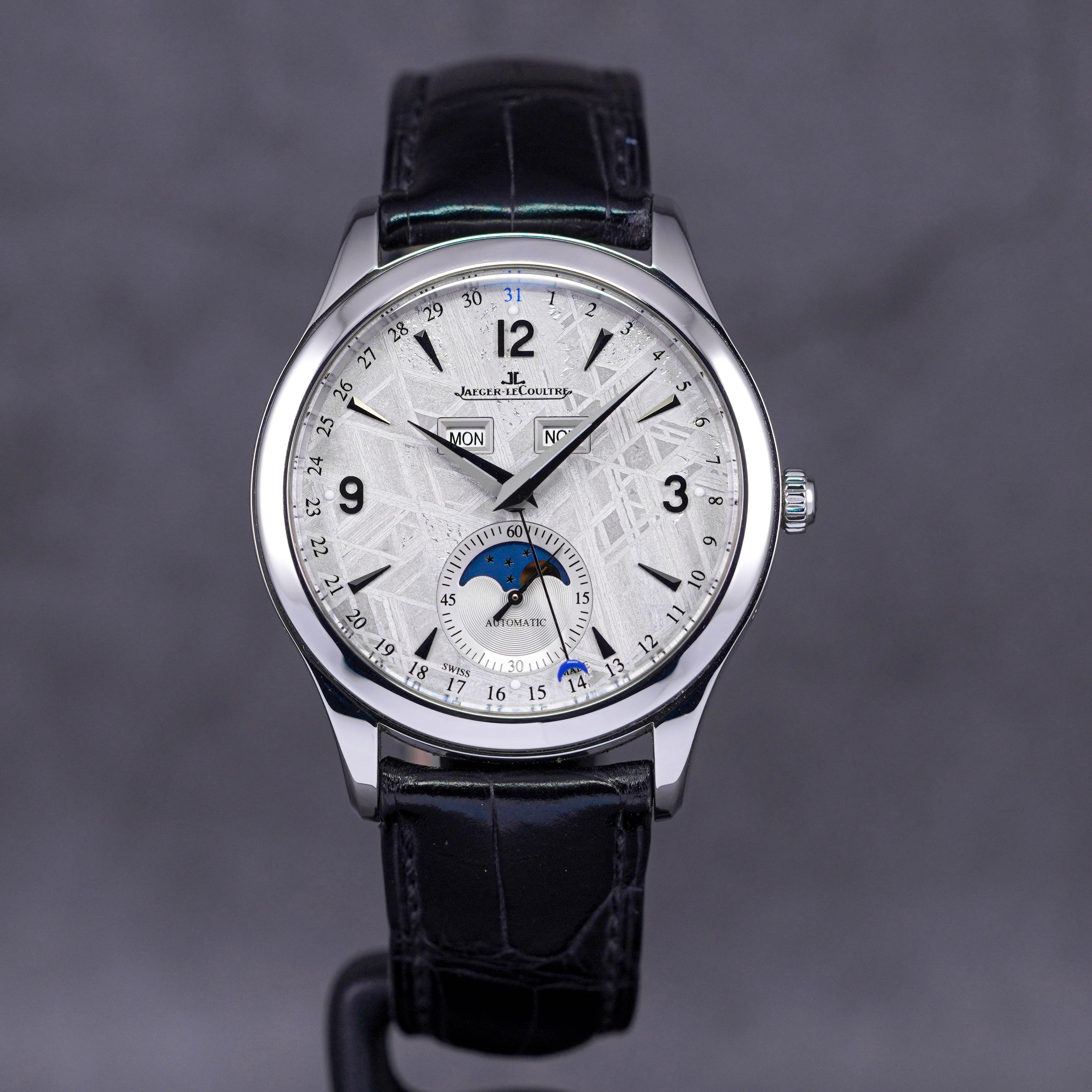 JAM TANGAN JAEGER LECOULTRE MASTER CALENDAR 39MM METEORITE DIAL (2017