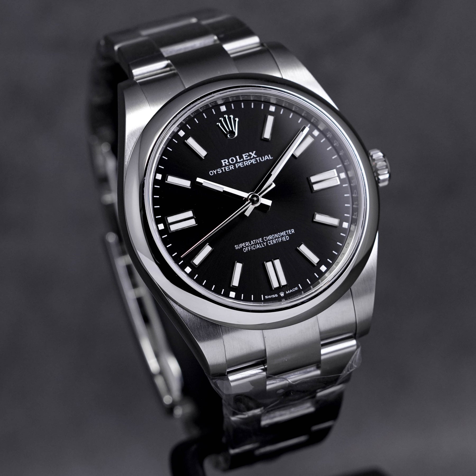 JAM TANGAN ROLEX OYSTER PERPETUAL 41MM BLACK DIAL 2022 OMNILUXE