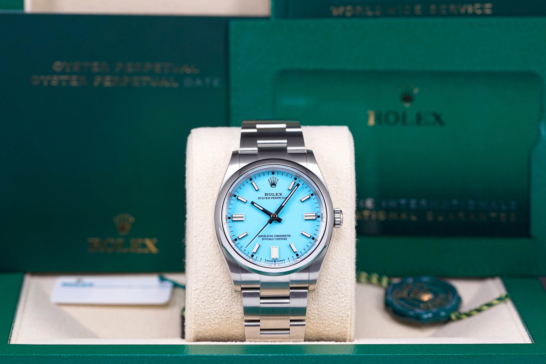 Rolex Oyster Perpetual Tiffany Blue