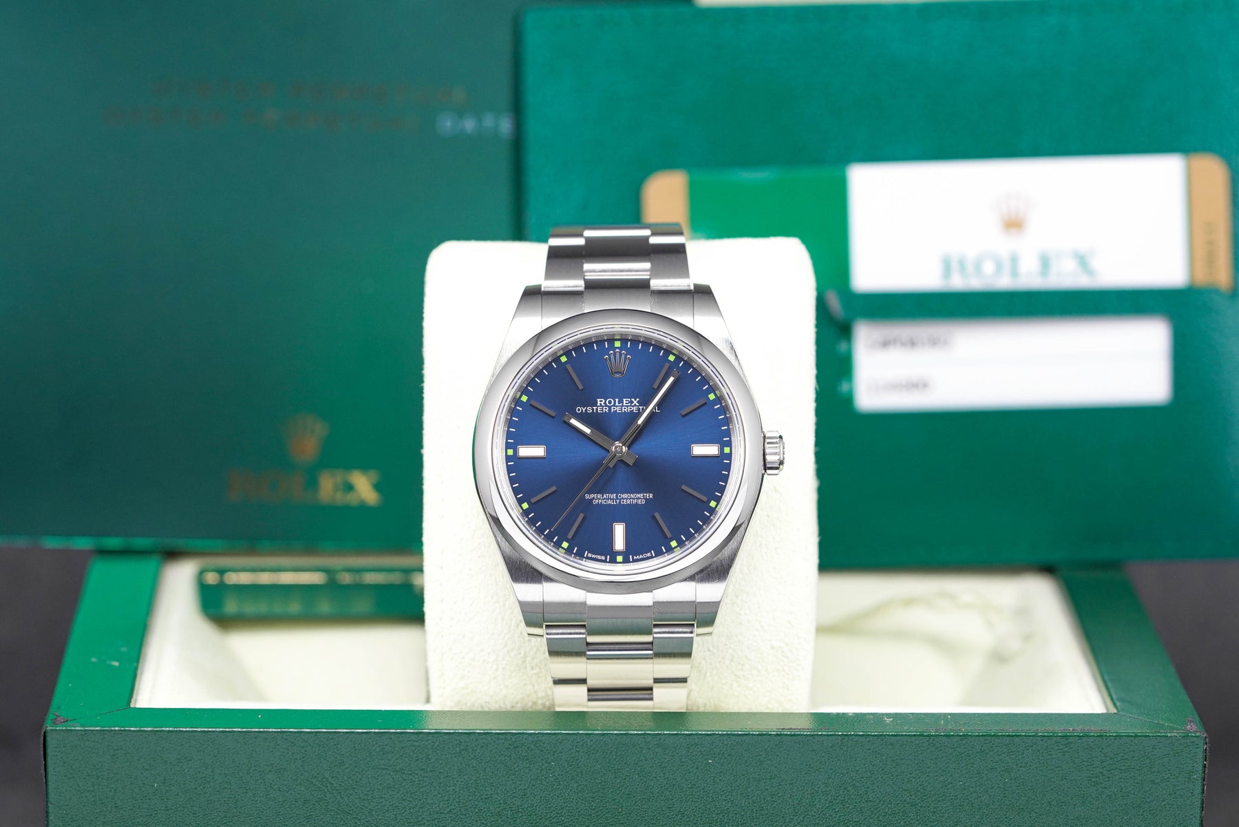 Rolex Oyster Perpetual Blue 39mm