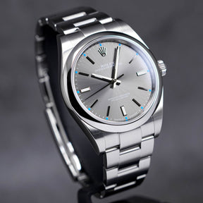 Rolex Oyster Perpetual Rhodium