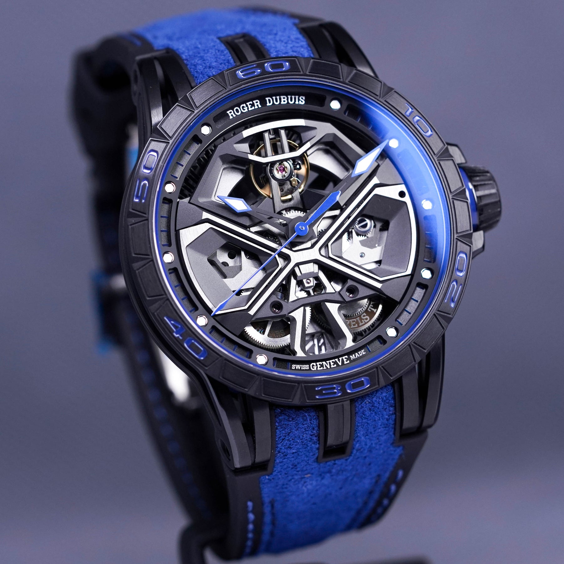 EXCALIBUR SPIDER HURRACAN BLACK DLC TITANIUM 45MM (2022)