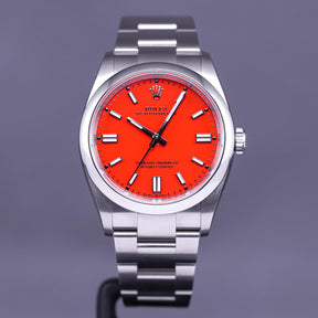ROLEX OYSTER PERPETUAL 36MM RED CORAL