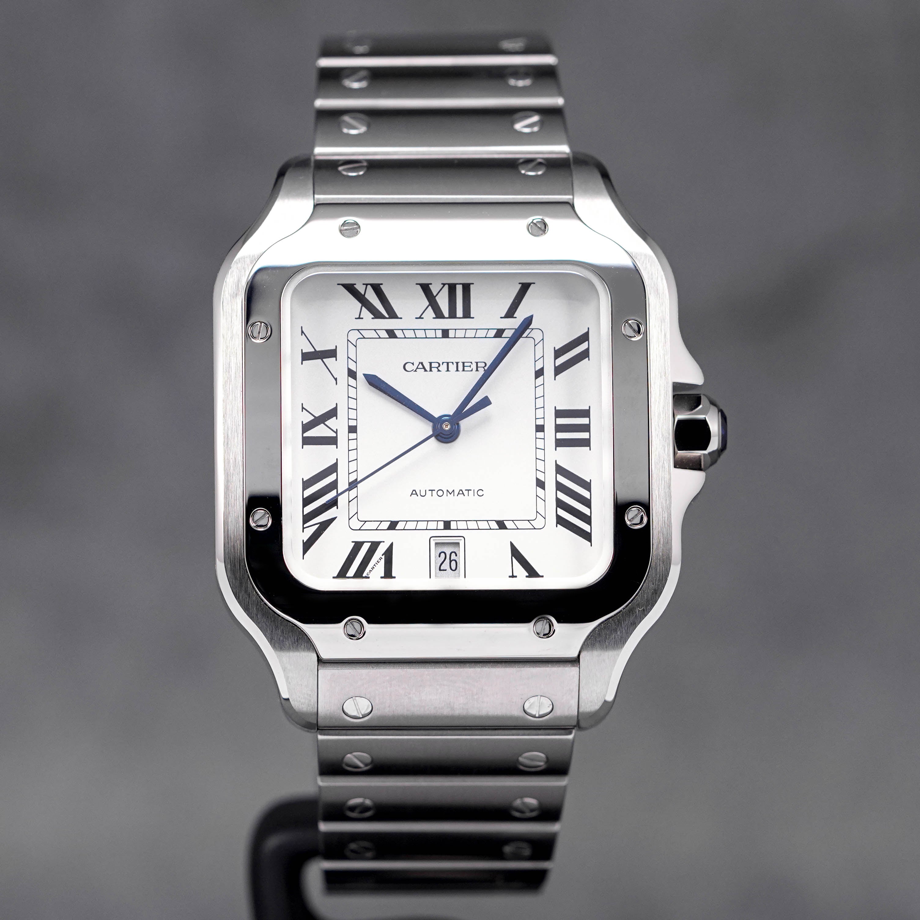 SANTOS DE CARTIER LARGE WHITE DIAL 2022