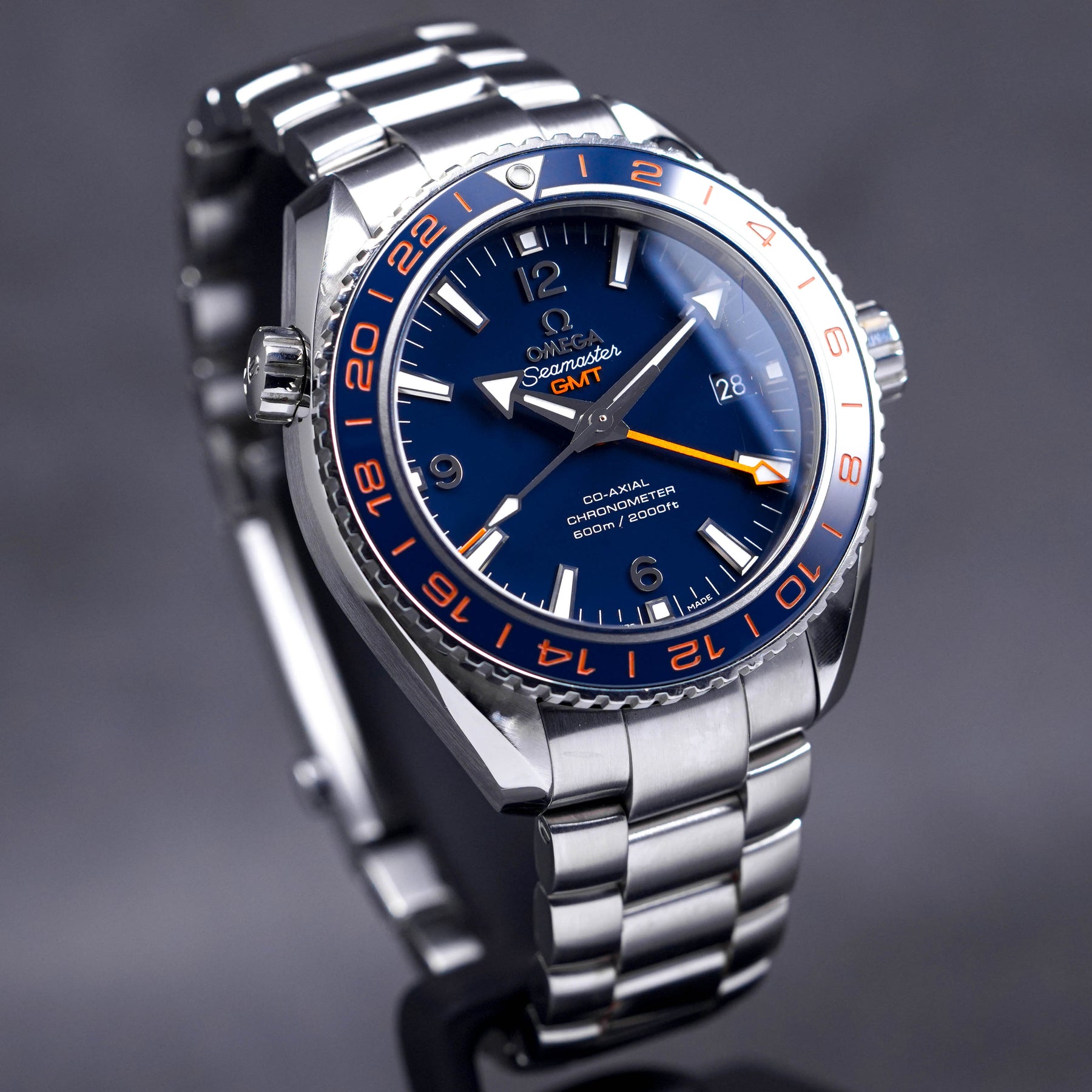 OMEGA SEAMASTER PLANET OCEAN GMT BLUE DIAL