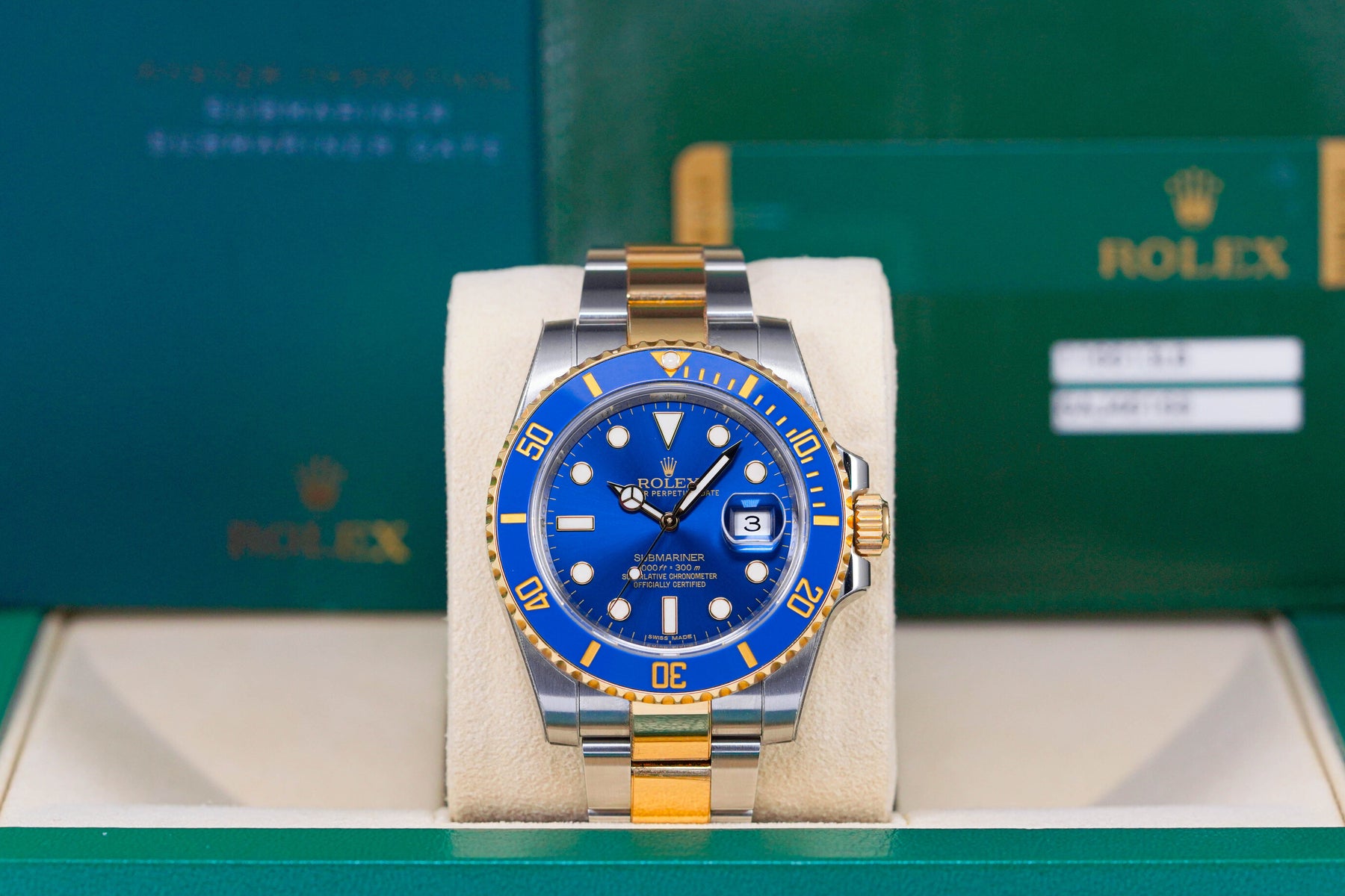 Rolex Submariner Date Yellowgold Blue