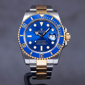 Rolex Submariner Date Yellowgold Blue