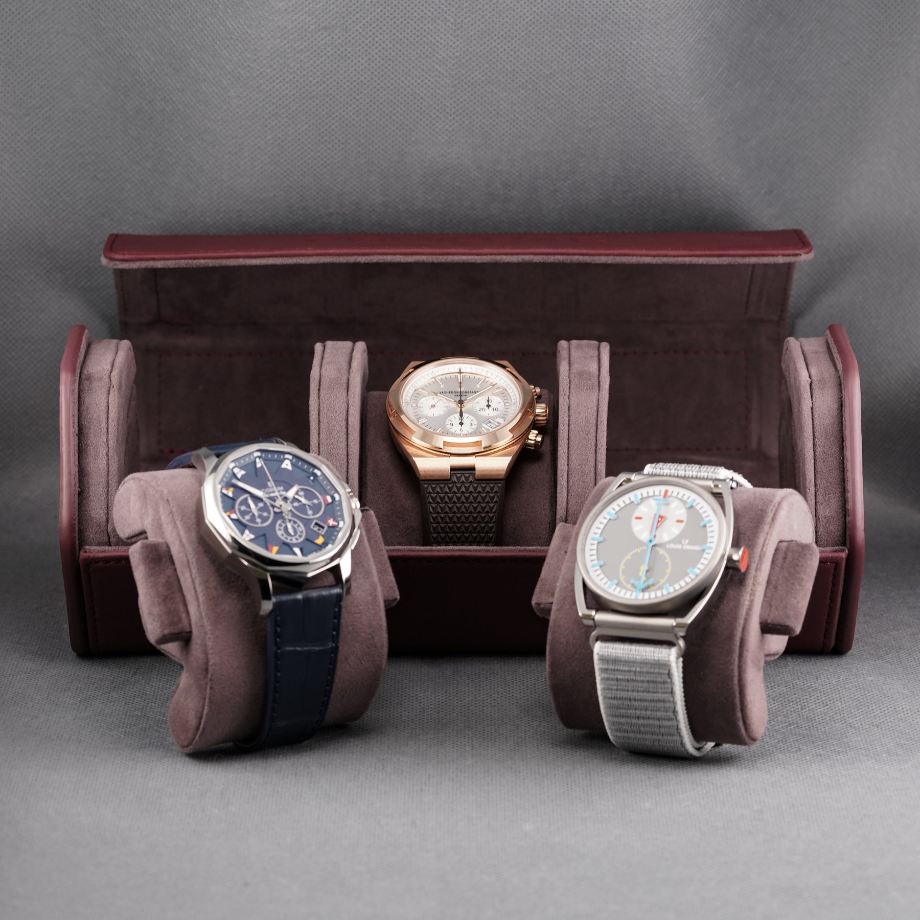 SIGNATURE OMNILUXE WATCH TRAVEL CASE - TRIPLE SLOTS