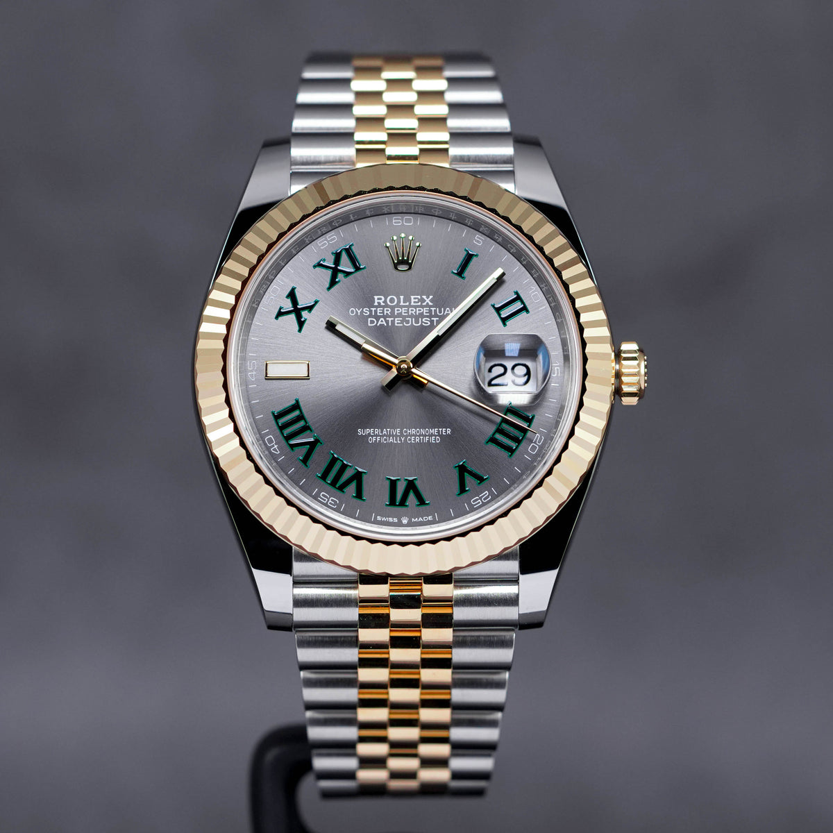 Rolex Datejust Twotone Yellowgold Wimbledon 2023