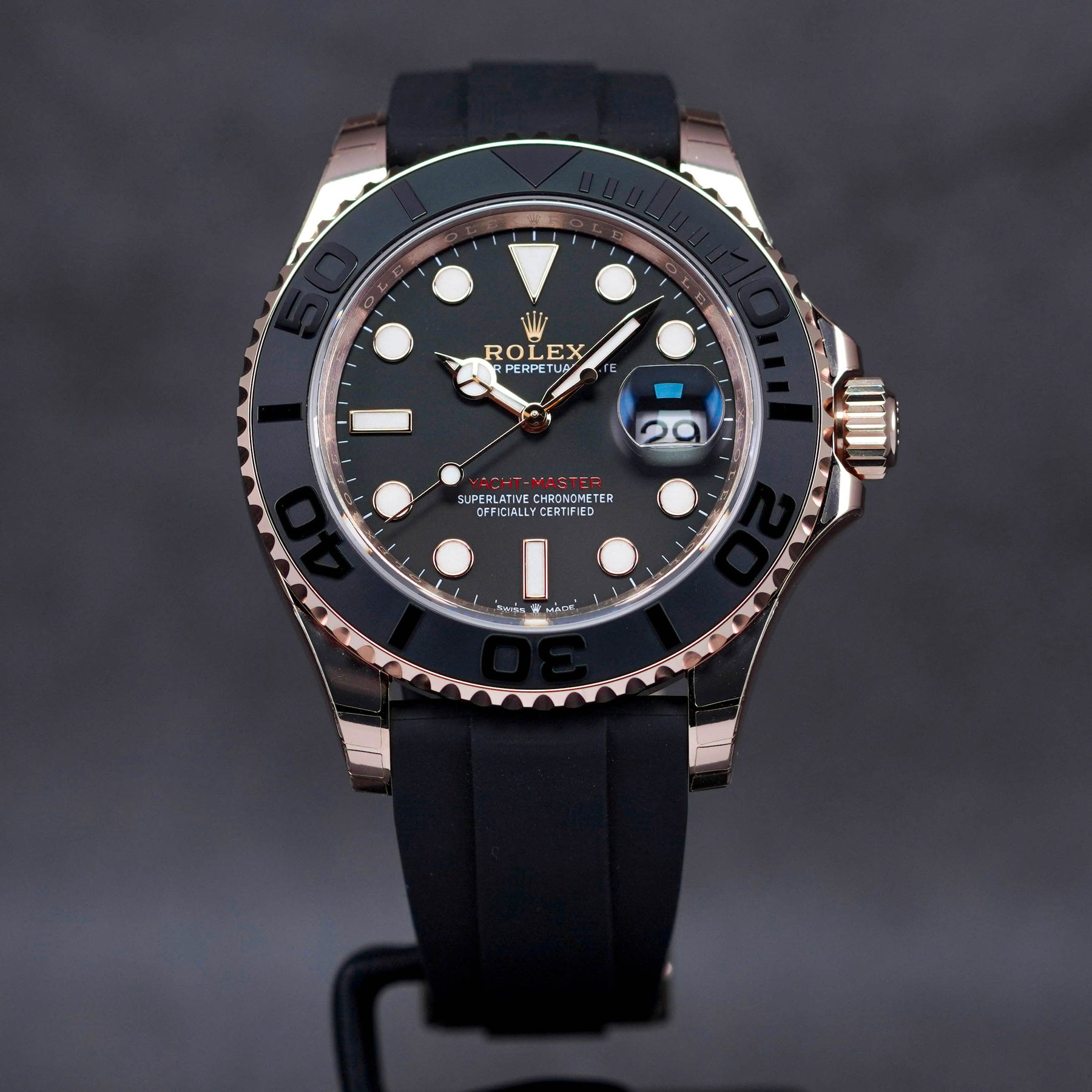 YACHT MASTER 40MM ROSEGOLD OYSTERFLEX (2022)