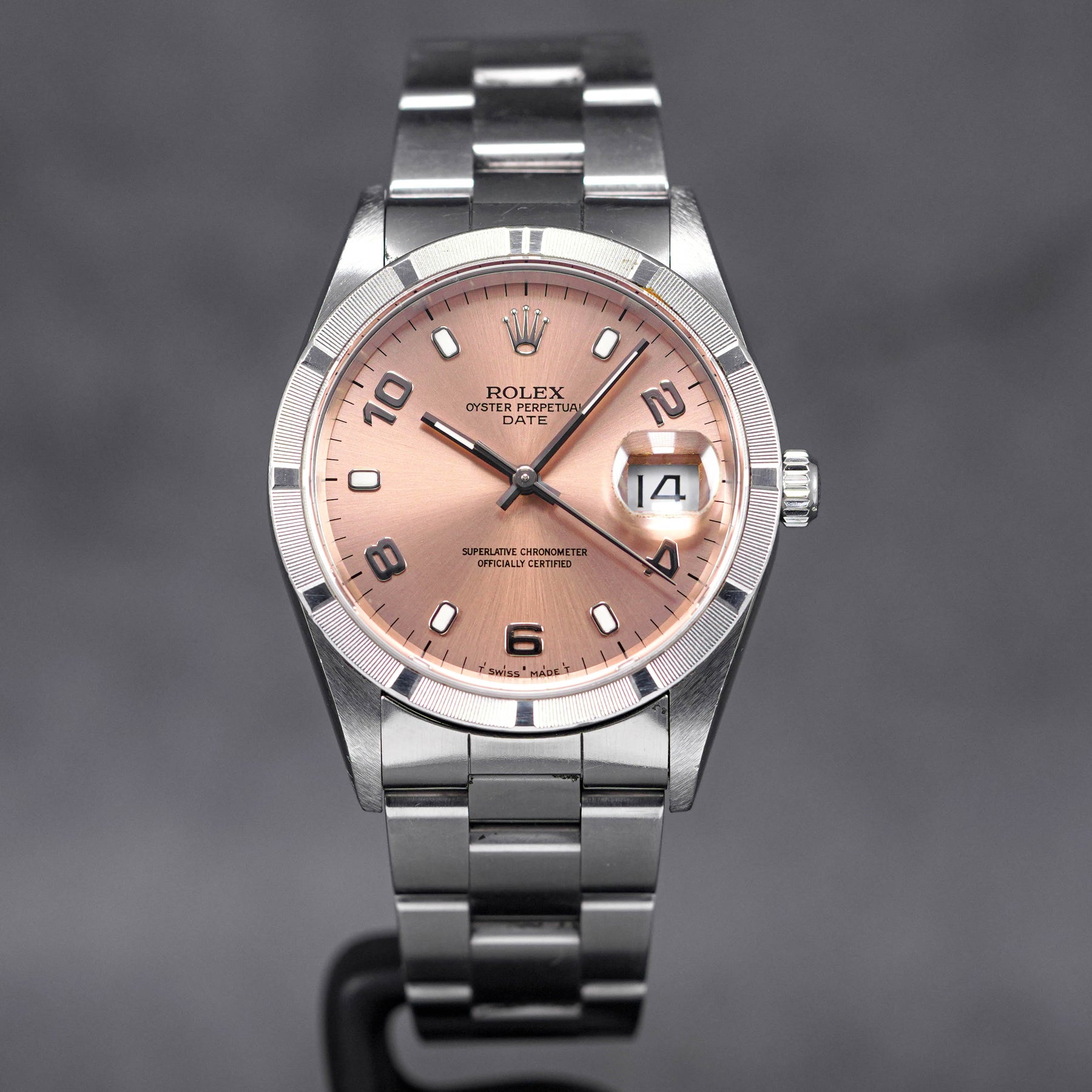 Rolex Oyster Perpetual Date Salmon 15210